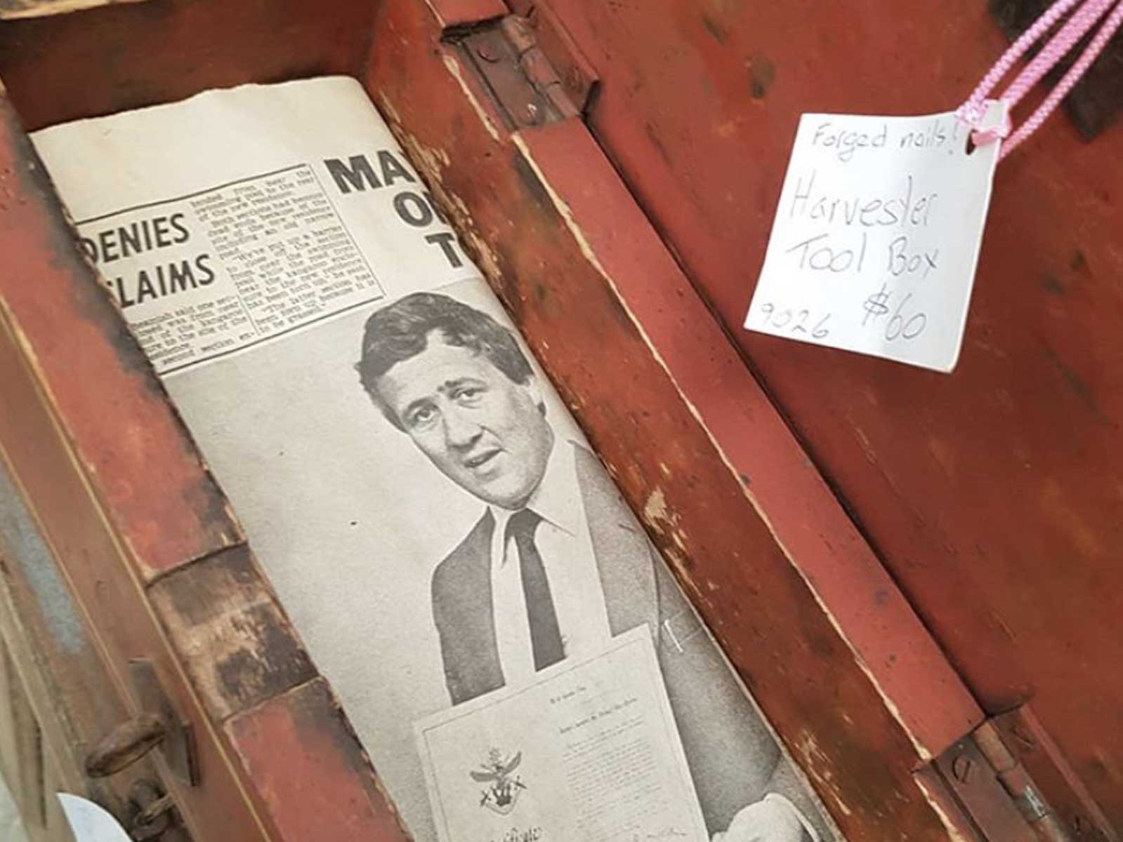 Paul Tomkinson in local paper at The Mill Castlemaine